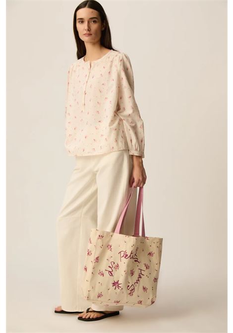 Blusa Des Petits Hauts Eglae Alizée in twill di cotone écru Des Petits Hauts | Bluse | 1E260472ALIZEE